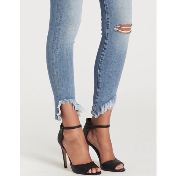 Frame DENIM Le Skinny De Jeanne Side Fray in Scampi  - 24 - Picture 4 of 14